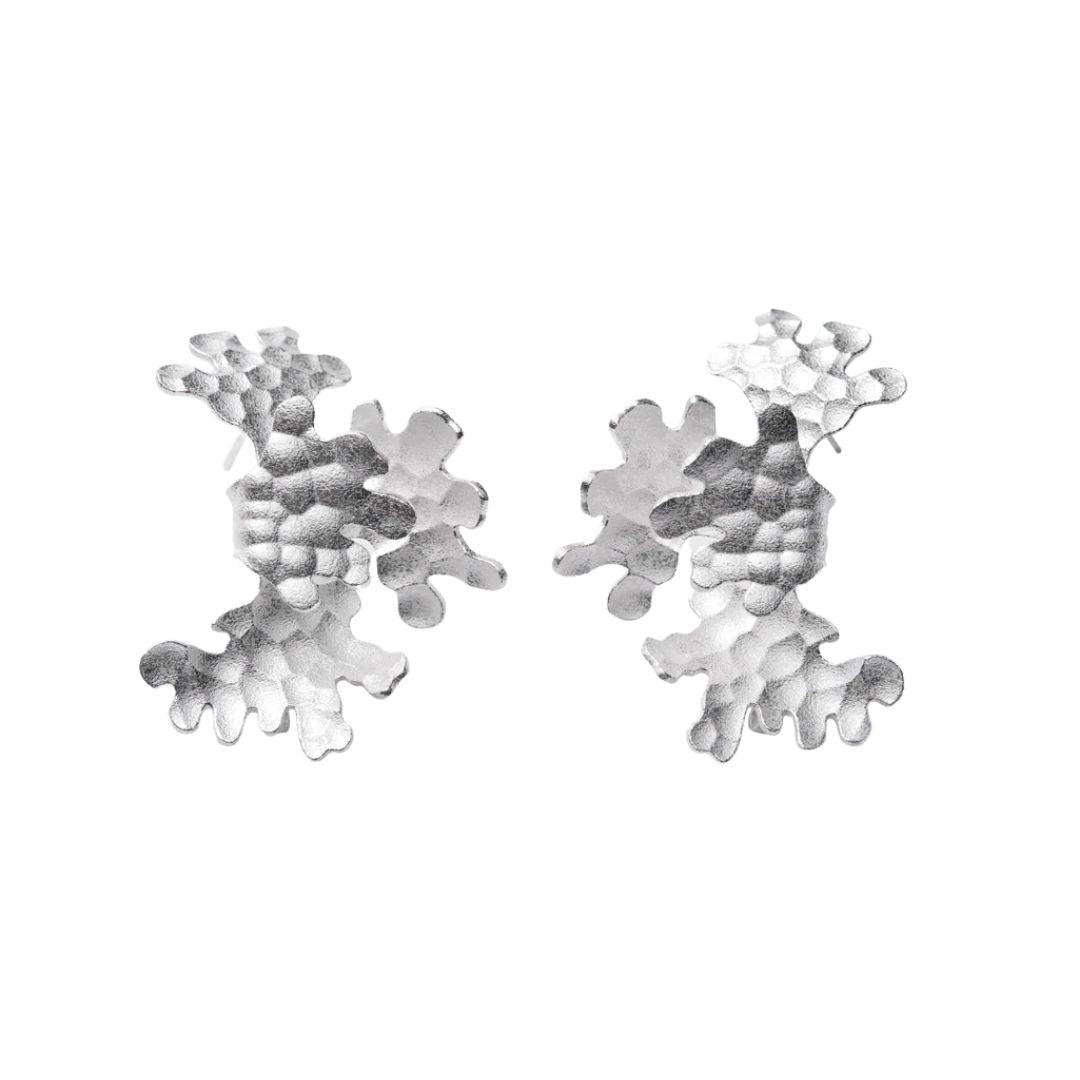 Kalevala Tundra earrings, silver, Art by Kalevala