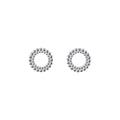 Kalevala Circle of Light Stud Earrings, Large, Silver, Kalevala Modern, 2669485T