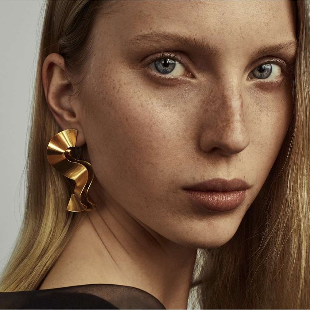 Kalevala Alluring earrings large, bronze, Kalevala Modern