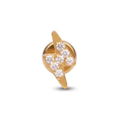 Salvatori Paris Titanium Crystal Lightning Strike Piercing