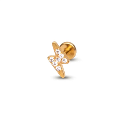 Salvatori Paris Titanium Crystal Lightning Strike Piercing