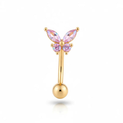 Salvatori Paris Surgical Steel Butterfly Belly Bar Piercing