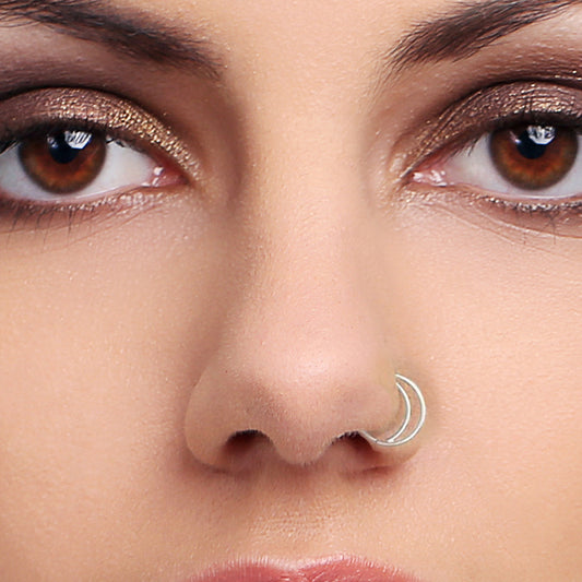 Salvatori Paris Moon Nose Ring Hoops Ears and Nose Piercing
