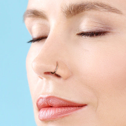 Salvatori Paris Plain Nose Ring and Nose Piercing 6mm 8mm 10mm