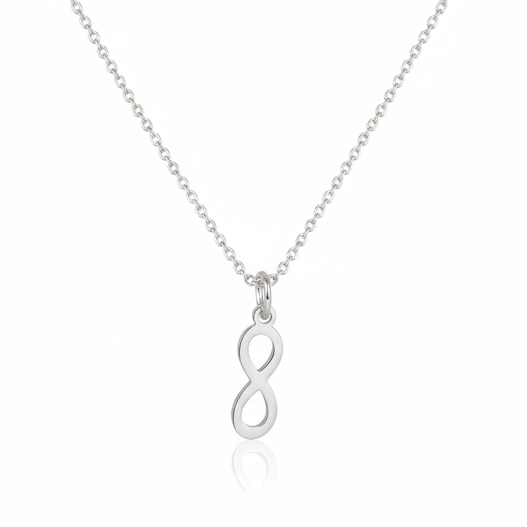 Salvatori Paris Forever Love Sterling Silver Infinity Necklace