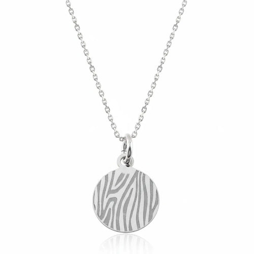 Salvatori Paris Sterling Silver Zebra Stripe Necklace