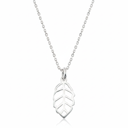 Salvatori Paris Sterling Silver Silver Maple Leaf Pendant Necklace