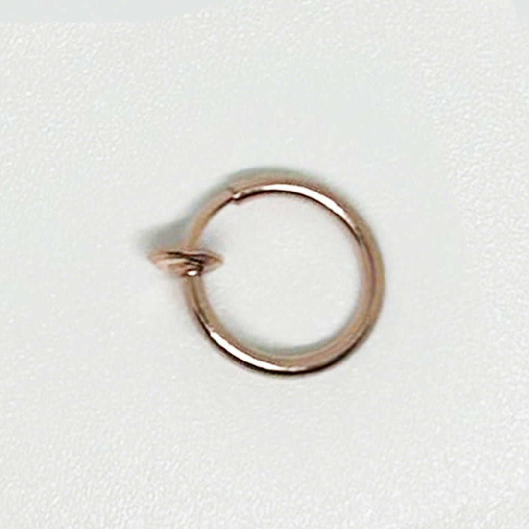 Salvatori Paris Rose Gold Fake Nose Lip Earring Ring Hoop 20G Nose Hoop Rings