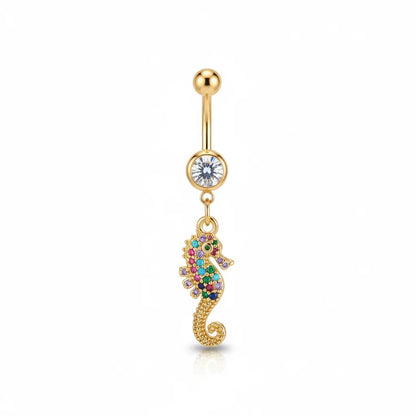 Salvatori Paris Seahorse Dangle Belly Button Piercing