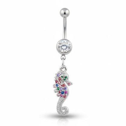 Salvatori Paris Seahorse Dangle Belly Button Piercing