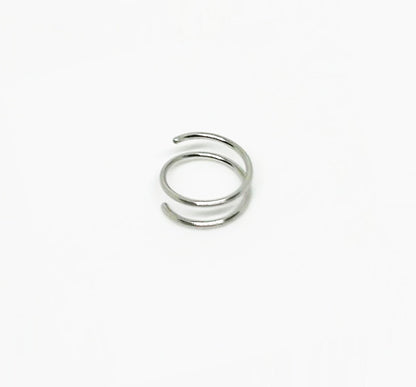 Salvatori Paris Spiral Double Nose Ring Hoop and Nose Piercing