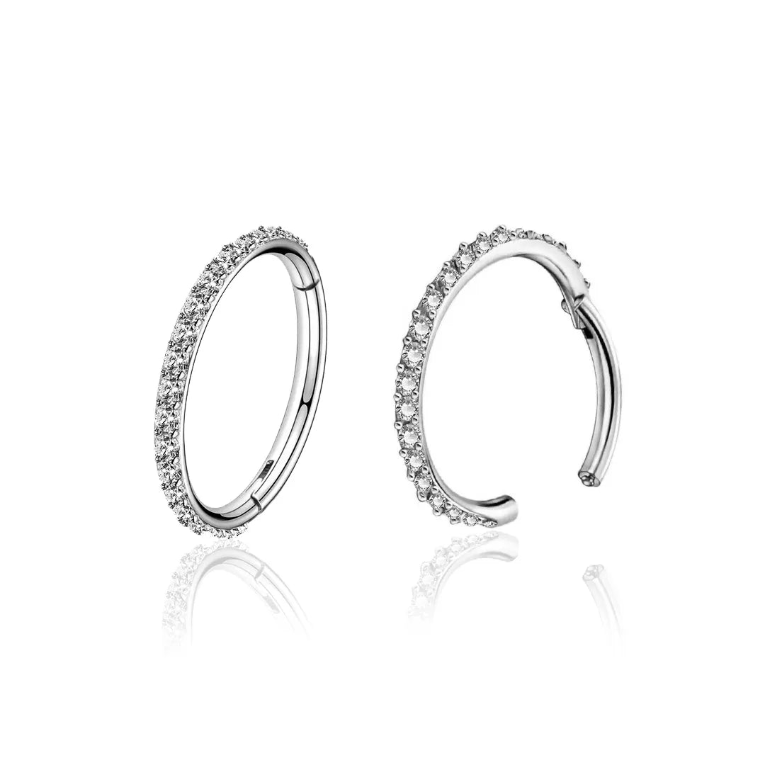 Salvatori Paris Crystal Clicker Classic Helix Piercing
