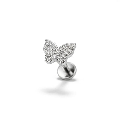 Salvatori Paris Crystal Butterfly Tragus Piercing