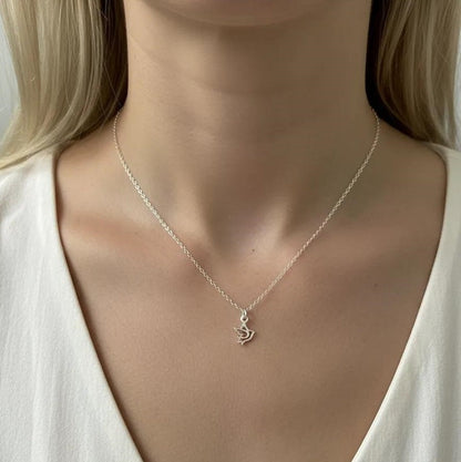 Salvatori Paris Sterling Silver Bird Pendant Necklace