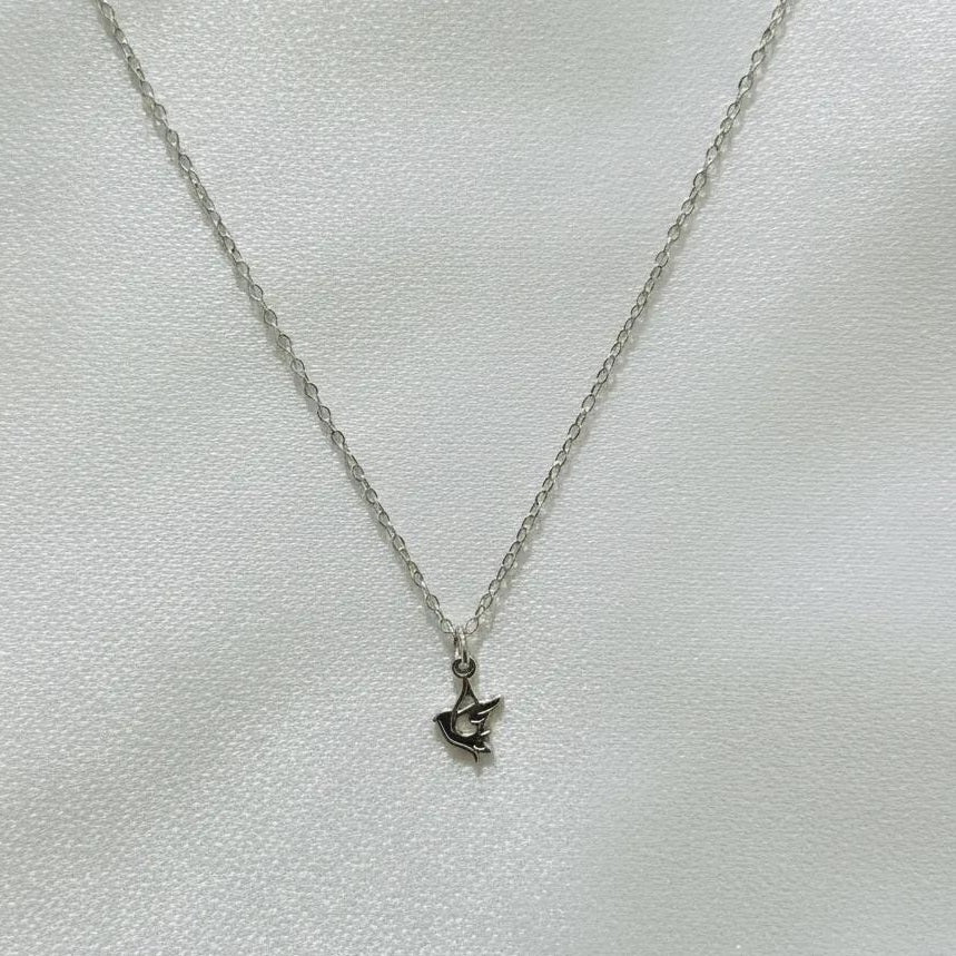 Salvatori Paris Sterling Silver Bird Pendant Necklace