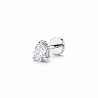 Salvatori Paris Titanium Tear Drop Gem Tragus Piercing