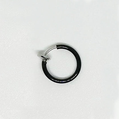 Salvatori Paris Black Fake Nose Lip Earring Ring Hoop 20G Nose Hoop Rings
