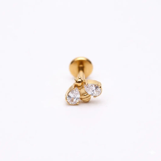 Salvatori Paris Crystal Bee Tragus Piercing