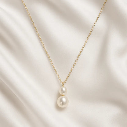 Salvatori Paris Beth Baroque Hook Earrings & Pearl Necklace Set