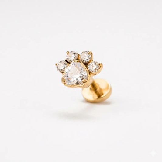 Salvatori Paris Dog Paw Tragus Piercing