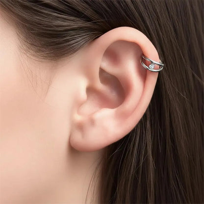 Salvatori Paris Crystal Double Hoop Helix Piercing