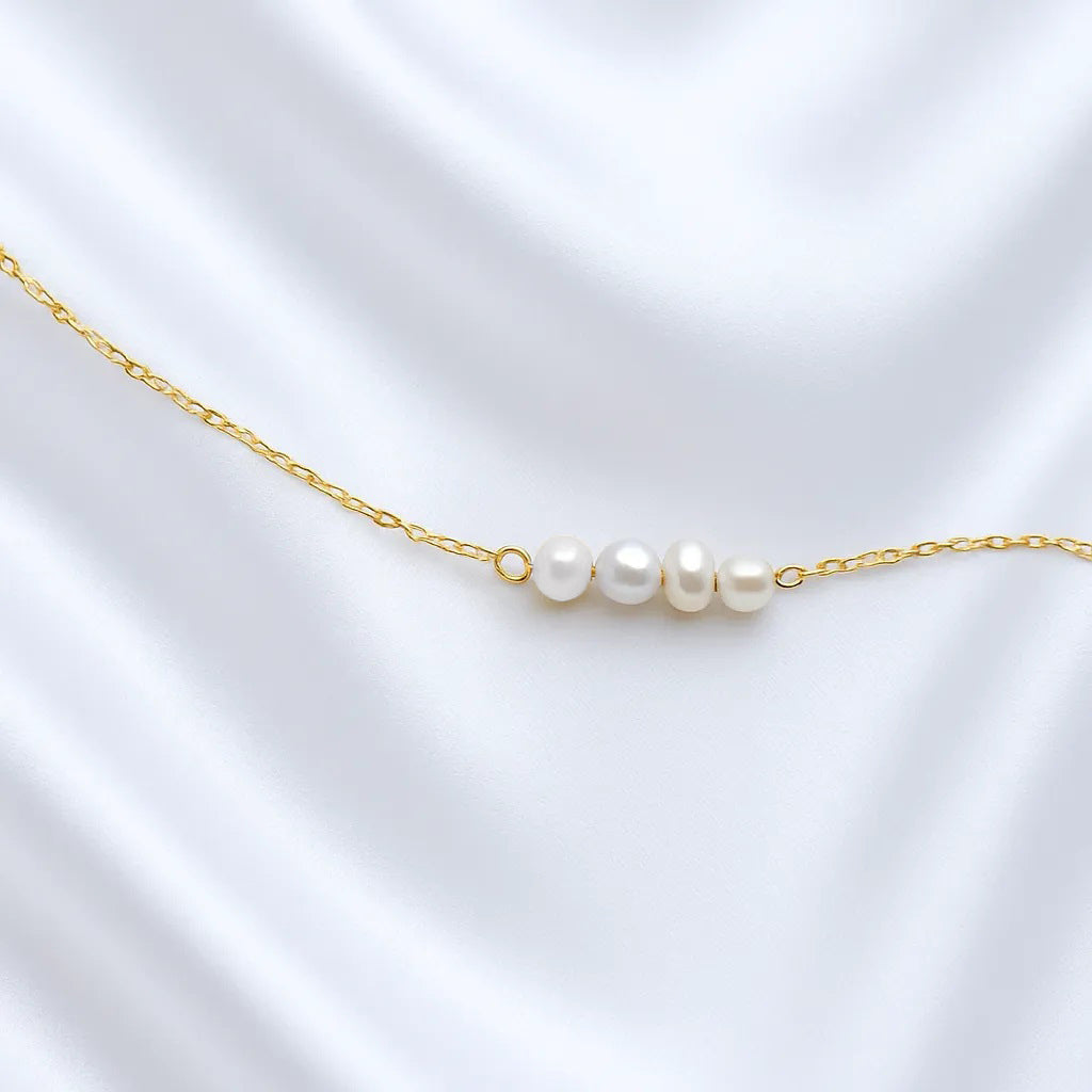 Salvatori Paris Pearl Bracelet on Gold Filled Chain