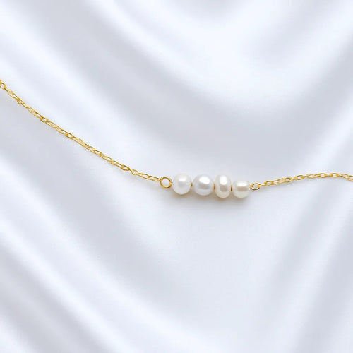 Salvatori Paris Pearl Bracelet on Gold Filled Chain
