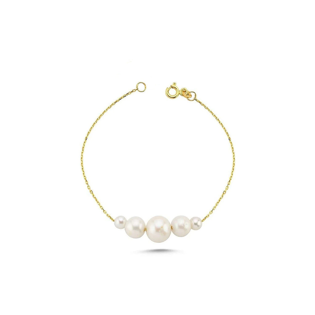 Salvatori Paris Layered White Baroque Pearl Bracelet