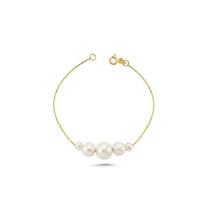 Salvatori Paris Layered White Baroque Pearl Bracelet