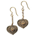 Kalevala Eura Heart Earrings Bronze