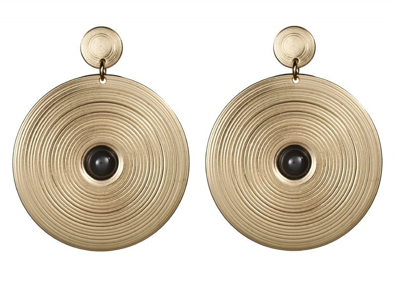 Kalevala Kosmos Earrings, Onyx, Kalevala Modern