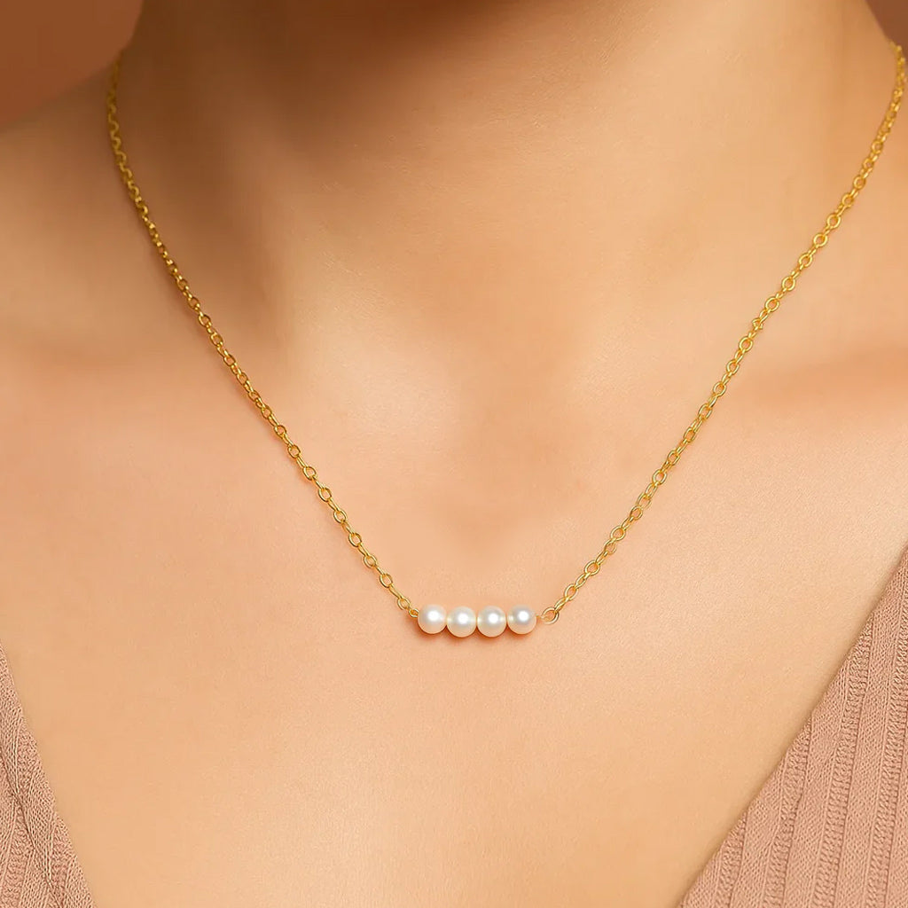Salvatori Paris Vent Saphir Tiny Baroque Pearl Necklace