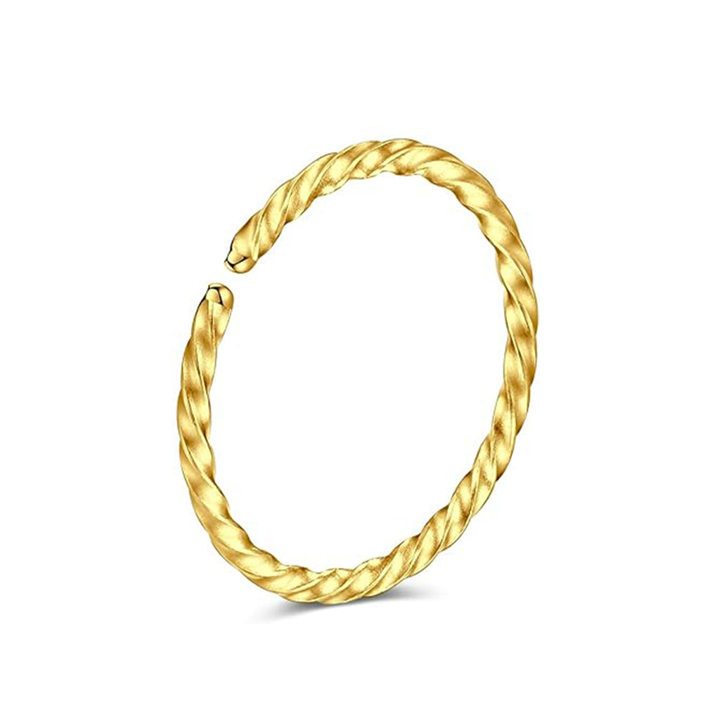 Salvatori Paris Twisted Hoop Nose Ring and Nose Piercing