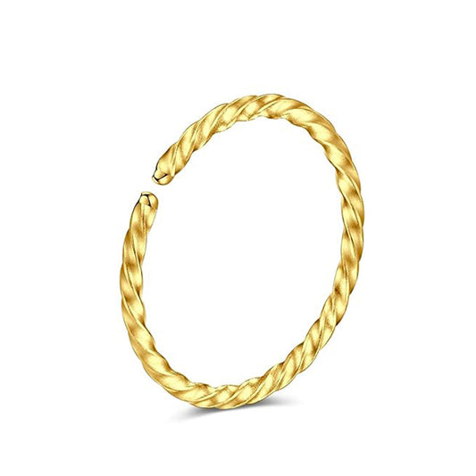 Salvatori Paris Twisted Hoop Nose Ring and Nose Piercing