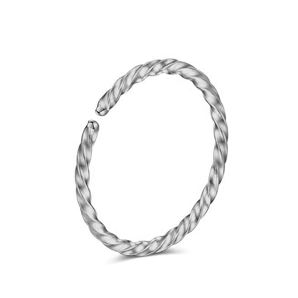 Salvatori Paris Twisted Hoop Nose Ring and Nose Piercing
